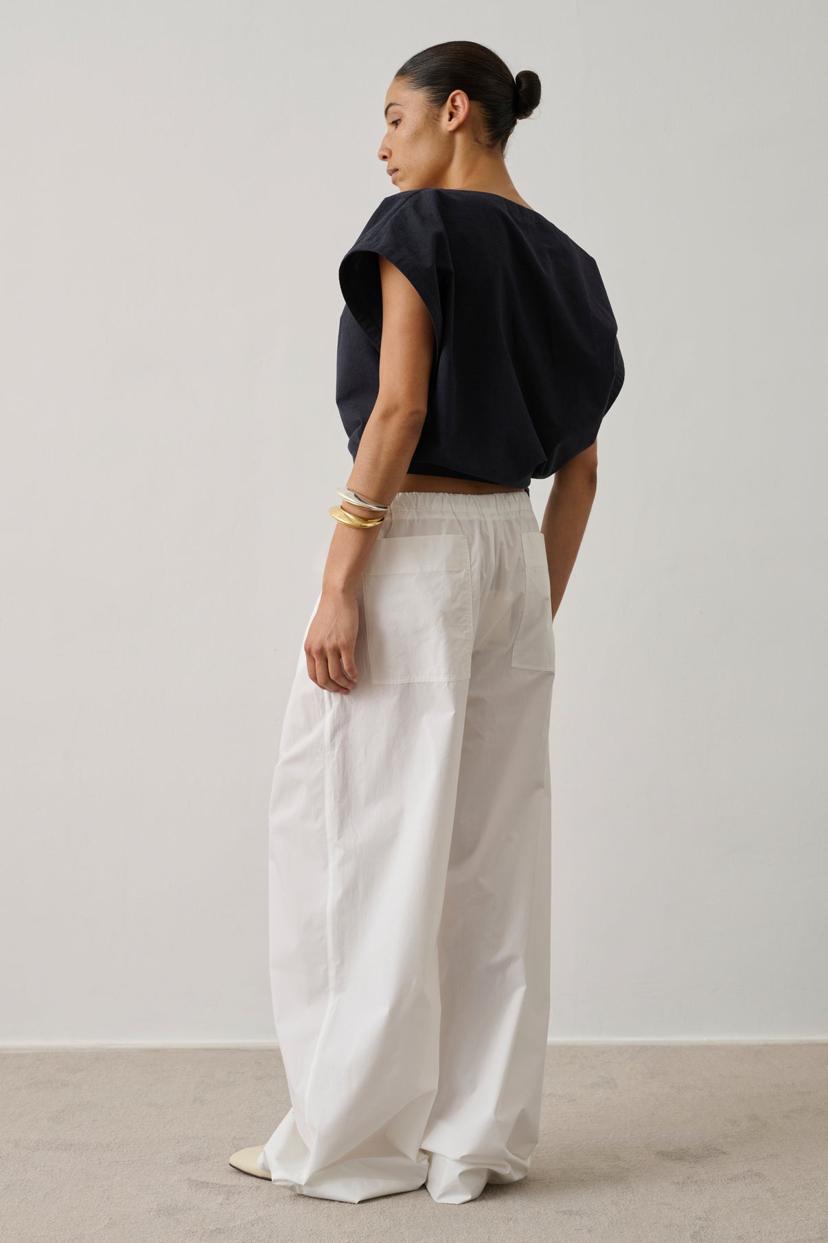 Pantalon Hugues - Blanc Cassé - Coton - Femme vue 5