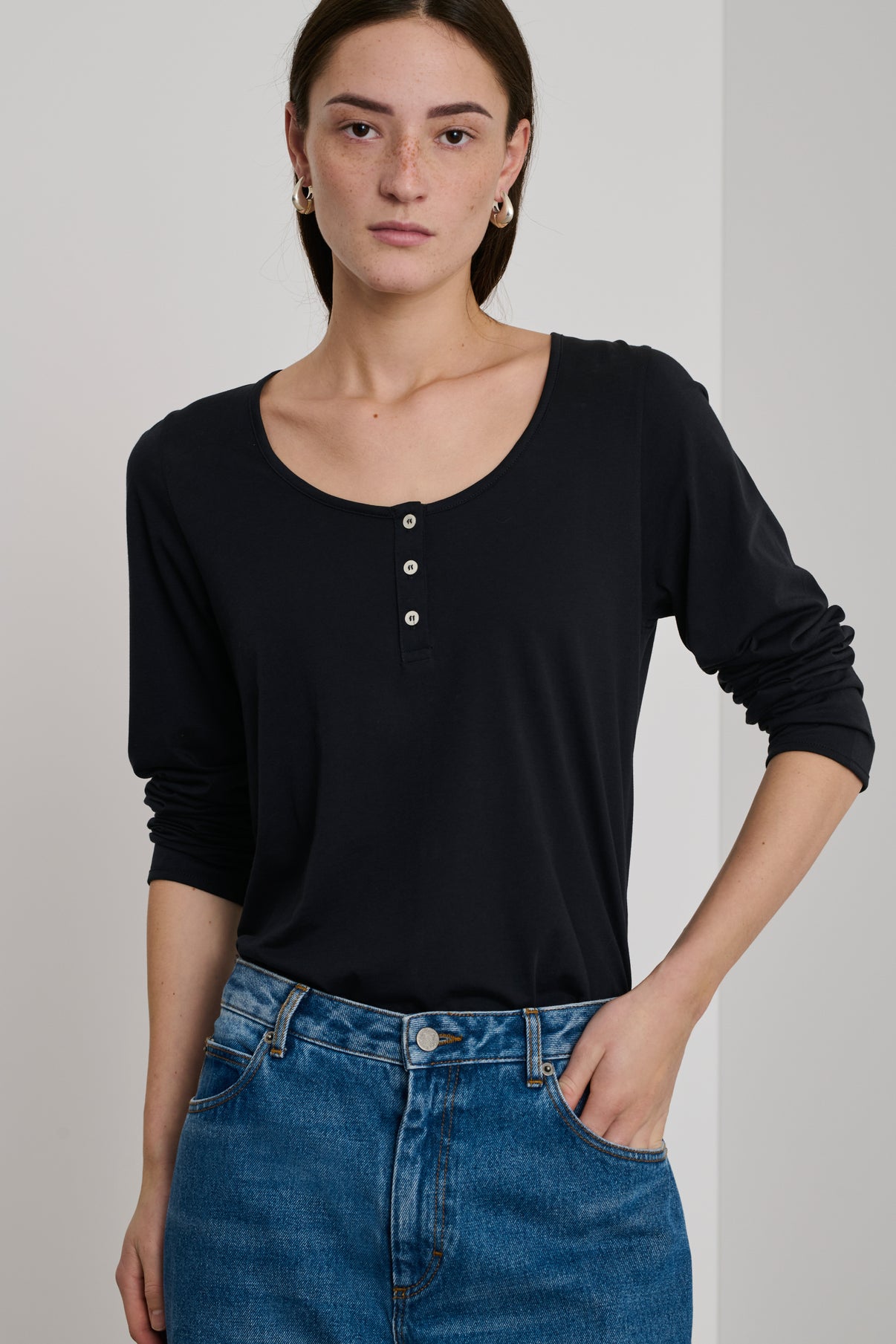 Tee-Shirt Aurelia - Noir - Coton - Femme vue 2