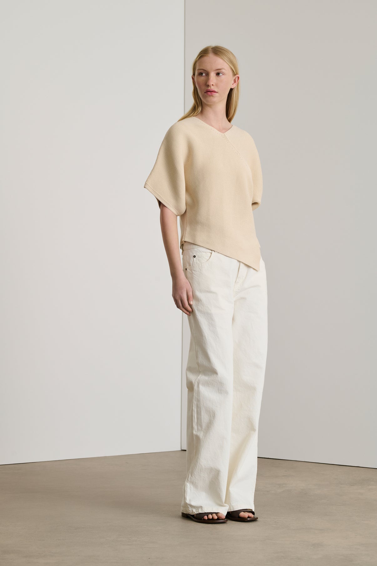 Pull Essaouira - Écru - Coton - Femme vue 2